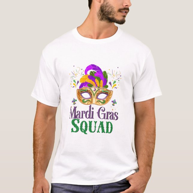 Mardi Gras Squad T-Shirt (Front)