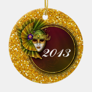 Mardi Gras - SRF Ceramic Ornament