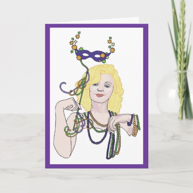 Mardi Gras Star Card (Front)