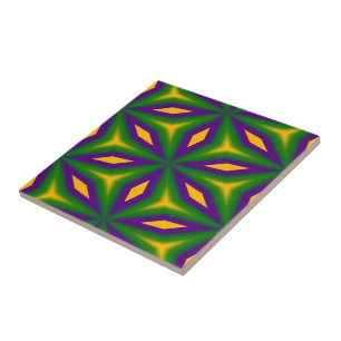 Mardi Gras Star Tile