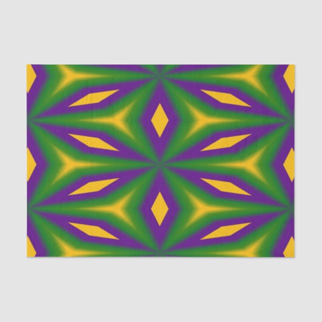 Mardi Gras Star Tissue Paper (Front)