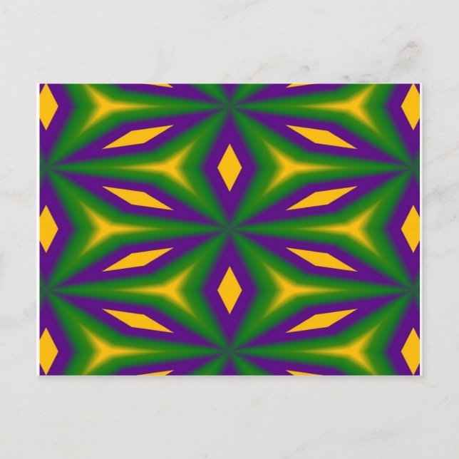 Mardi Gras Stars Postcard (Front)