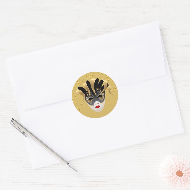 Mardi Gras Sticker (Envelope)