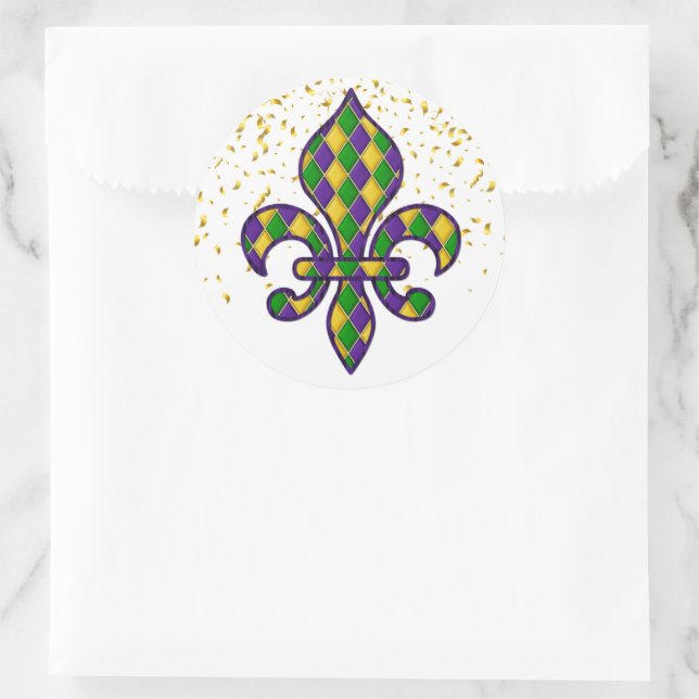 Mardi Gras Sticker (Bag)