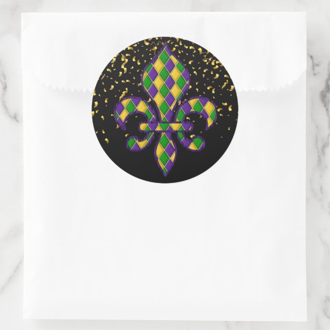 Mardi Gras Sticker (Bag)