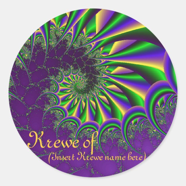 Mardi Gras Sticker (Front)