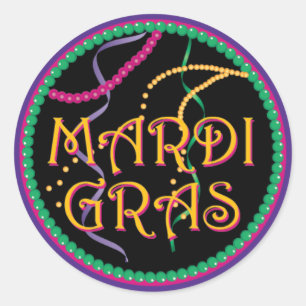 Mardi Gras Sticker