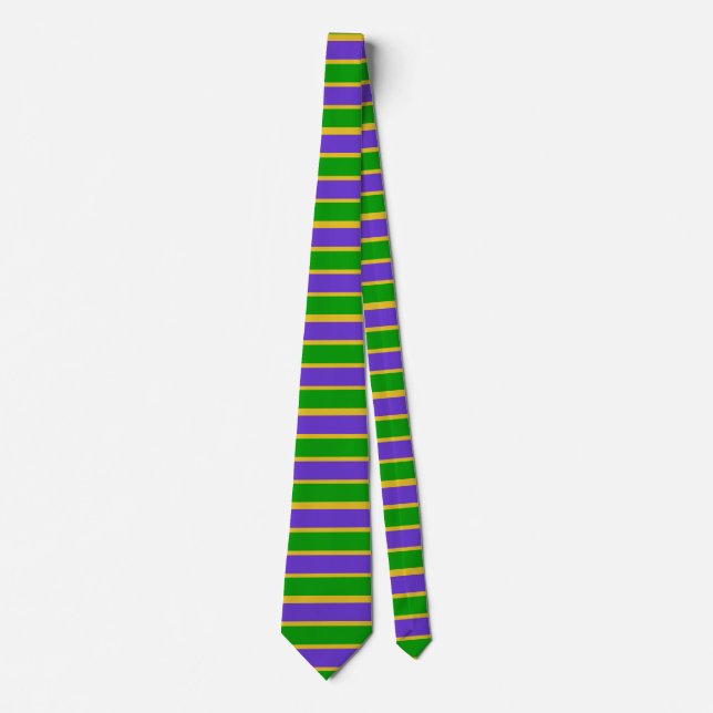 Mardi Gras Stripes Tie (Front)