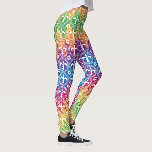 Mardi Gras Style Colourful Leggings (Right)