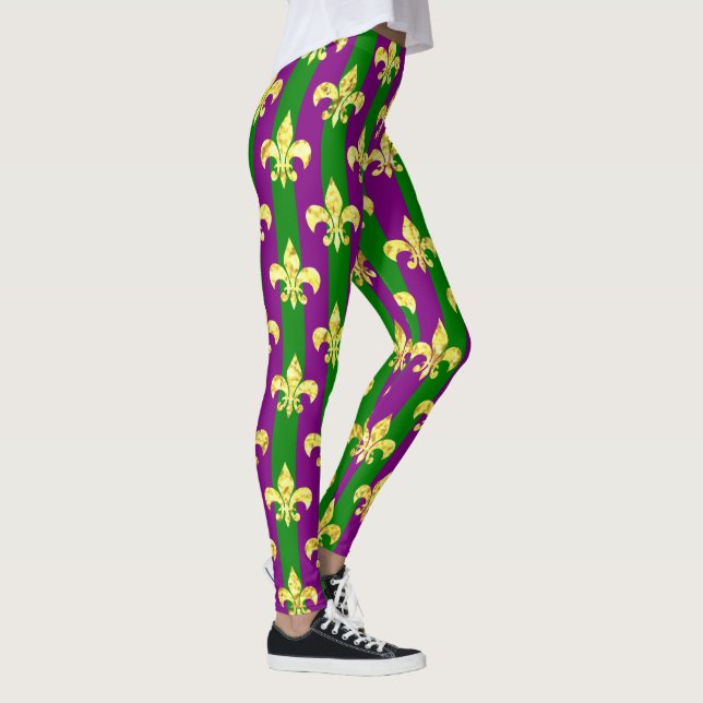 Mardi Gras Style Colourful Leggings (Right)