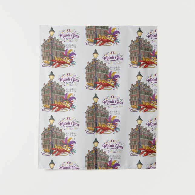 Mardi Gras Tapestry (Front)