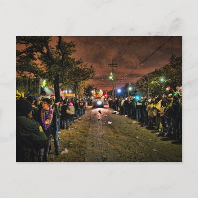 Mardi Gras Textures Postcard (Front)