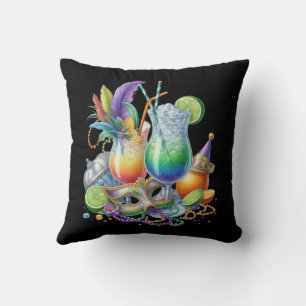 Mardi Gras Throw Pillow