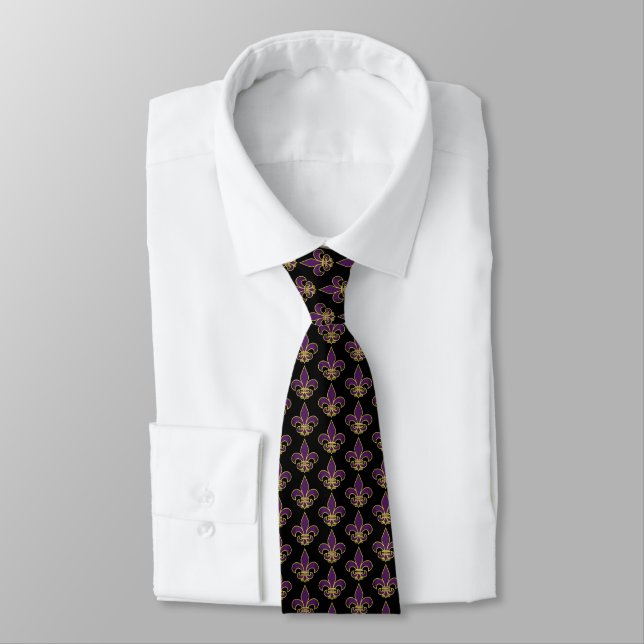Mardi Gras Tie (Tied)