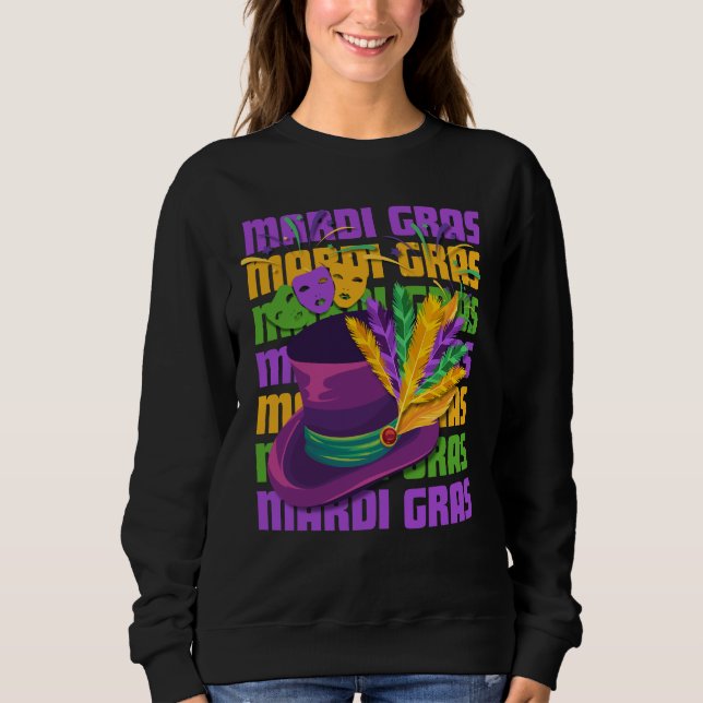 MARDI GRAS Top Hat Feathers (Front)