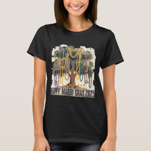 Mardi Gras Tree Carnival New 2024 For Women Valent T-Shirt