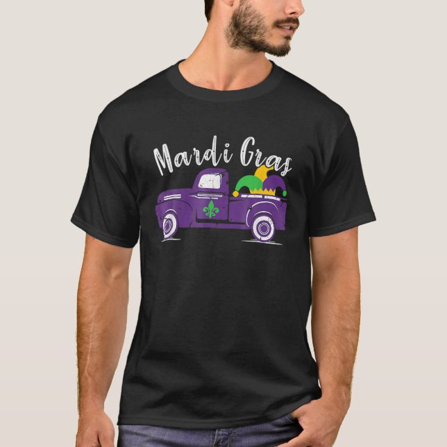 Mardi Gras Trucker - Funny Mardi Gras 2022 For Men T-Shirt (Front)