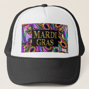 MARDI GRAS TRUCKER HAT