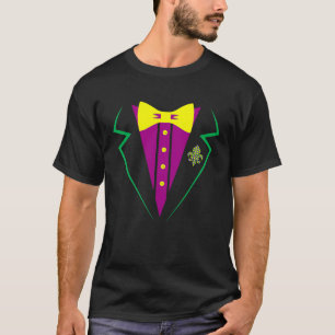 Mardi Gras Tux Party Celebration Costume  NOLA T-Shirt
