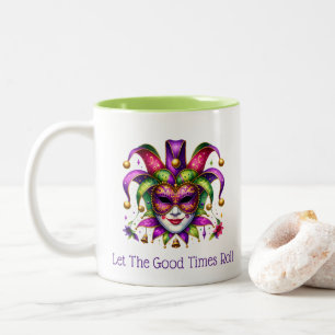 Mardi Gras Two-Tone Coffee Mug