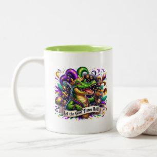 Mardi Gras  Two-Tone Coffee Mug