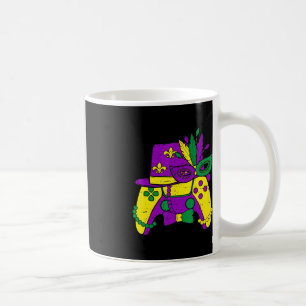 Mardi Gras Video Game Controller Jester Hat Costum Coffee Mug