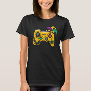 Mardi Gras Video Game Controller Jester Hat Kids B T-Shirt