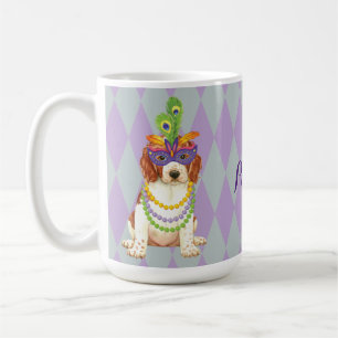 Mardi Gras Welsh Springer Spaniel Coffee Mug