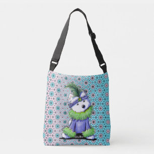 Mardi Gras Westie Crossbody Bag