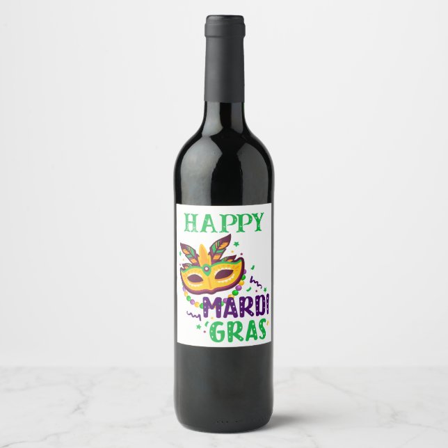 Mardi Gras Wine Label (Front)