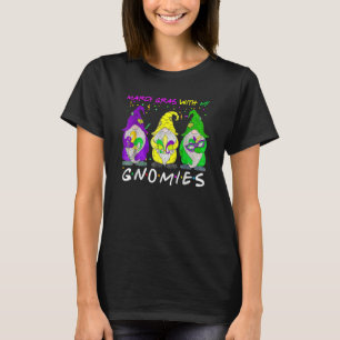 Mardi Gras With My Gnomies Three Gnome Costume  Wo T-Shirt
