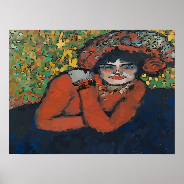 Mardi Gras Woman Poster (Front)