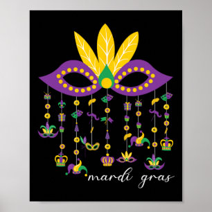 Mardi Gras Women Teens Boys Kids Mardi Gras 2025 C Poster