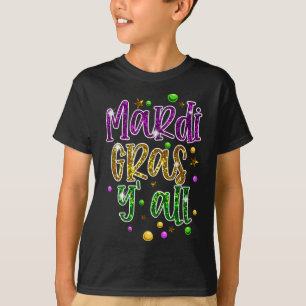 Mardi Gras Yall Funny Vinatage New Orleans Party T-Shirt
