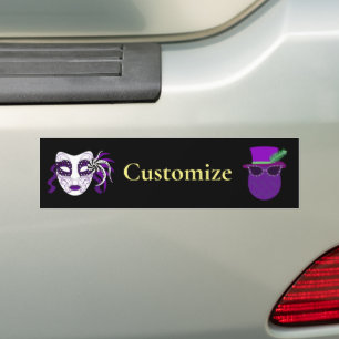 Mardi Gras Y'all Thunder_Cove Bumper Sticker