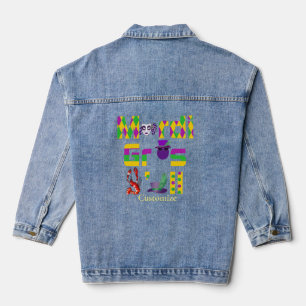 Mardi Gras Y'all Thunder_Cove Denim Jacket