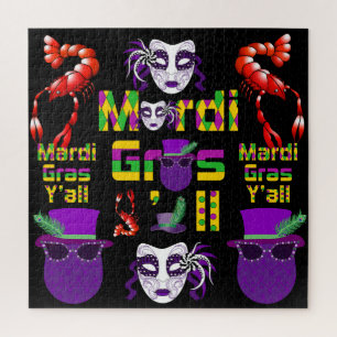 Mardi Gras Y'all Thunder_Cove Jigsaw Puzzle