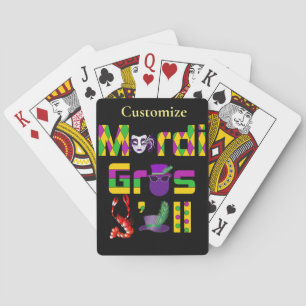 Mardi Gras Y'all Thunder_Cove Playing Cards