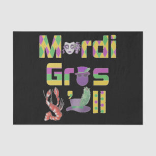 Mardi Gras Y'all Thunder_Cove Tissue Paper