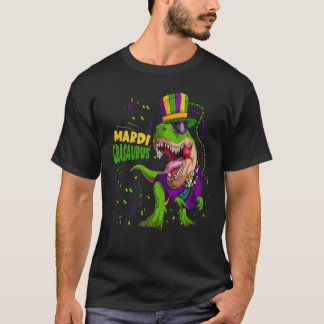 Mardi Grasaurus Mardi Gras Trex Dinosaur Mardi Gra T-Shirt