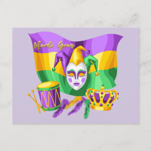 Mardi Grass Celebration  Postcard