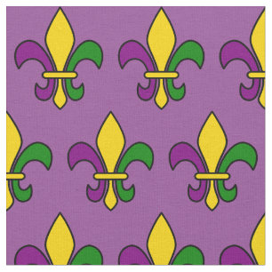 Mardi grass pattern fabric