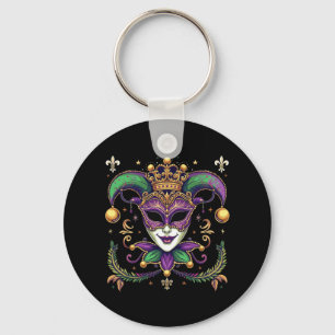 Mardi Grass Y’all – Celebrate Carnival Season New Keychain