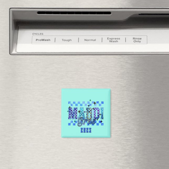 Mardi Graw Magnet bleu (In Situ (Lave-vaisselle))