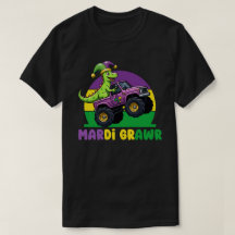 Mardi Grawr Monster Truck Dinosaur Mardi Gras 