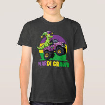 Mardi Grawr Monster Truck Dinosaur Mardi Gras 