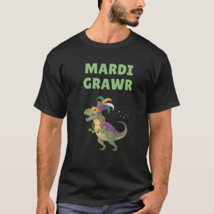Mardi Grawr T-Rex Dinosaur Unisex Tee