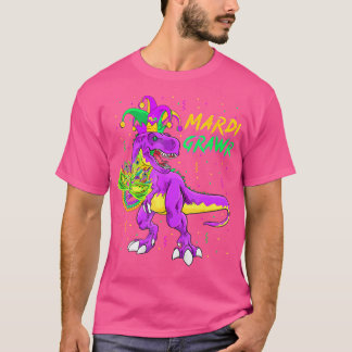 Mardi Grawr Trex Dino Dj Costume Toddler Boy Kids  T-Shirt