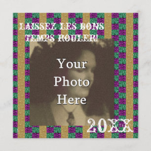 Mardi Parti Laissez les bons temps rouler! Invitation