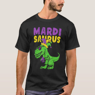 Mardi Saurus Kids For Funny T Rex Dinosaur Mardi T-Shirt
